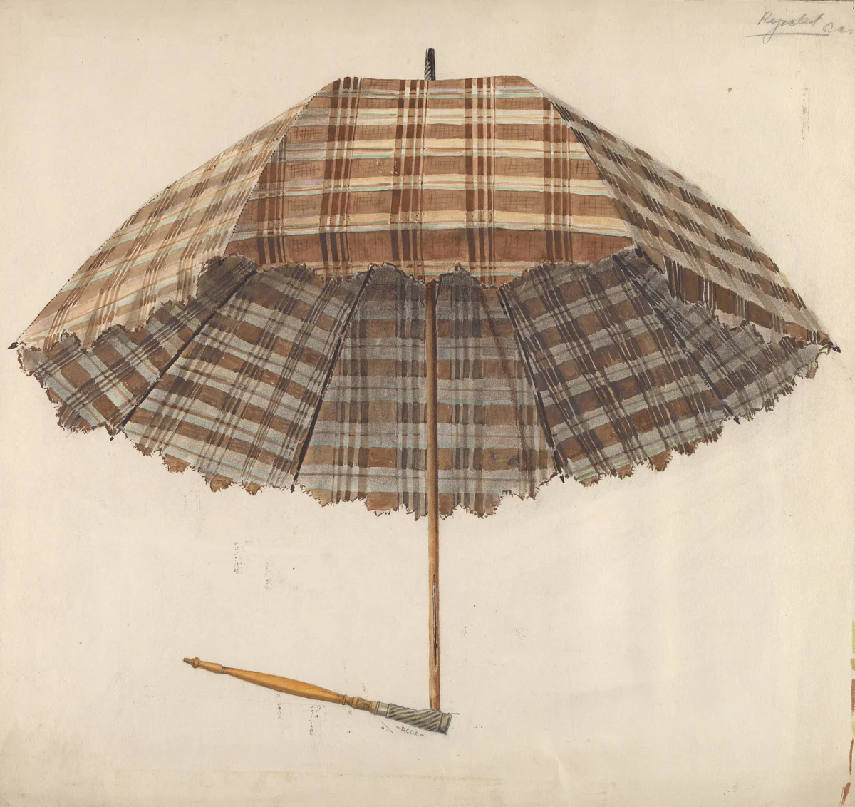 Parasol by Douglas Cox, index of american design, 1938