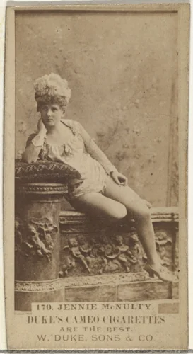 Card Number 170, Jennie McNulty, from the Actors and Actresses series (N145-5) issued by Duke Sons & Co. to promote Cameo Cigarettes by W. Duke, Sons & Co., photograph, 1880-1889