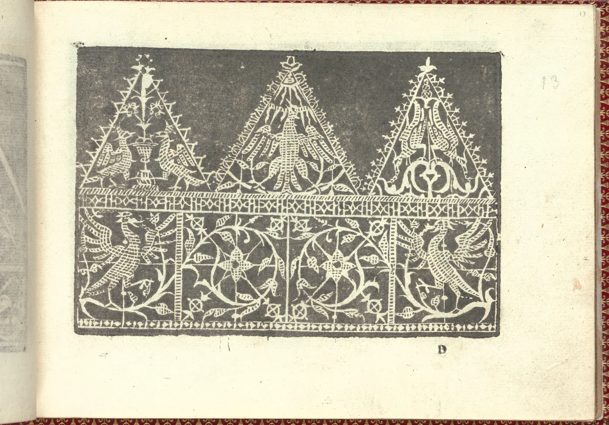 Corona delle Nobili et Virtuose Donne: Libro I-IV, page 13 (recto) by Cesare Vecellio, book, 1601