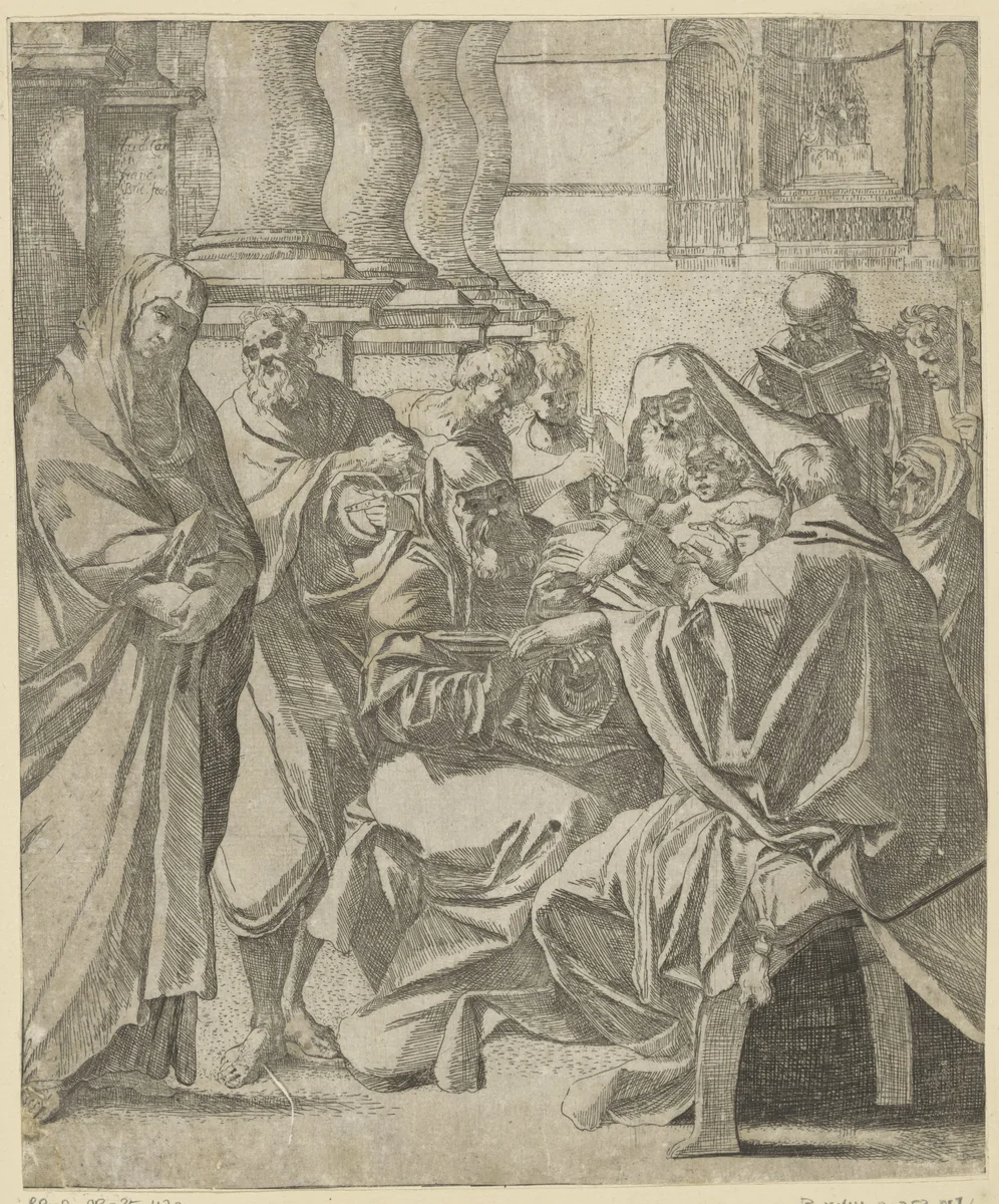 Besnijdenis van Christus by Unknown, print, 1584-1623