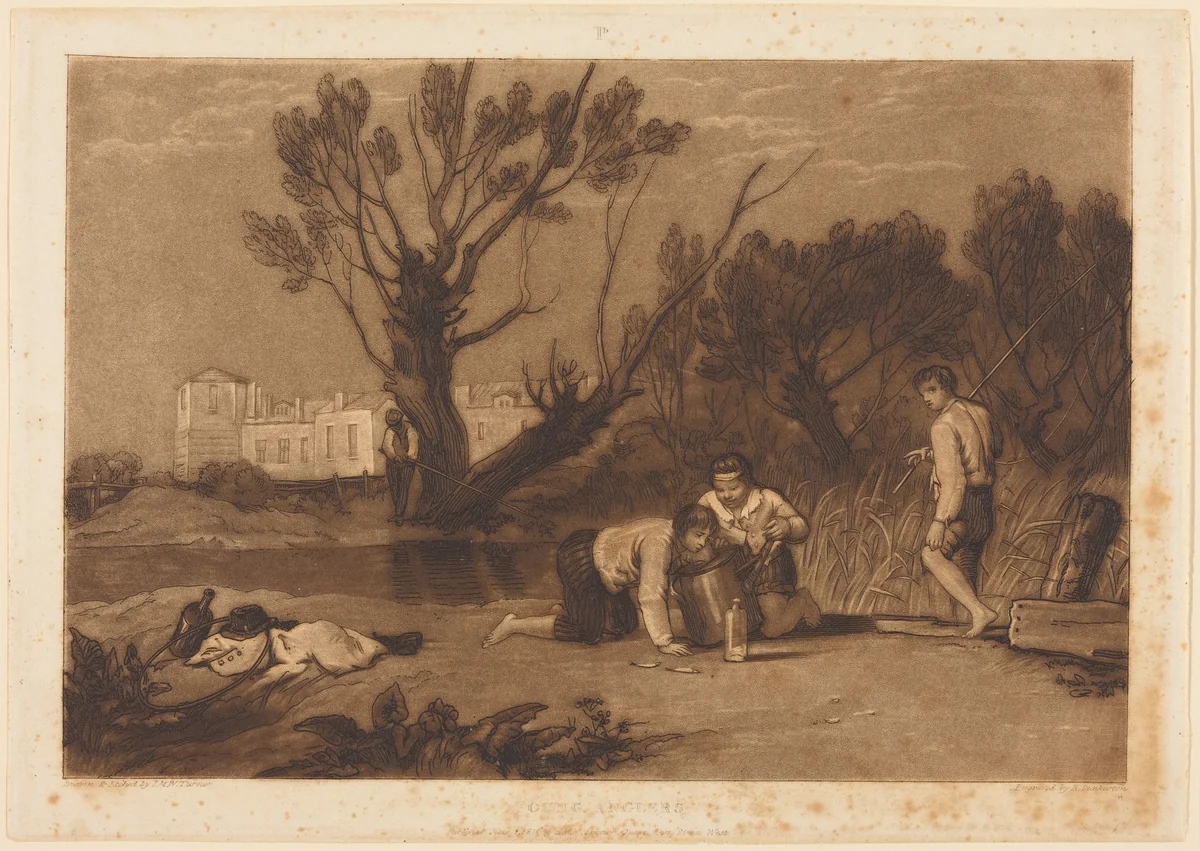 Young Anglers by Robert Dunkarton
Joseph Mallord William Turner, print, 1811