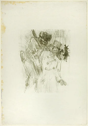 The Arrest of Schlomé Fuss, from Au Pied du Sinaï by Henri de Toulouse-Lautrec, print, 1897