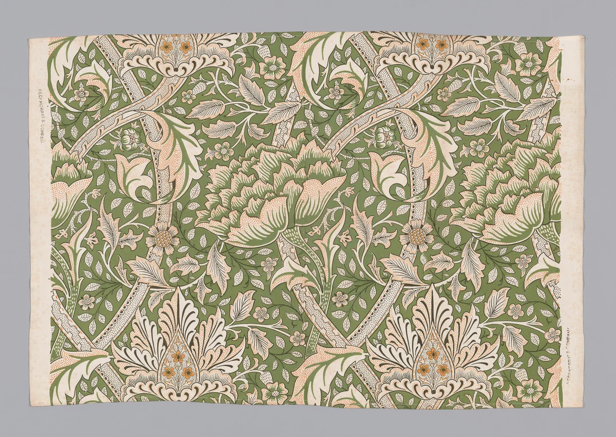Windrush by William Morris, textile, 1883