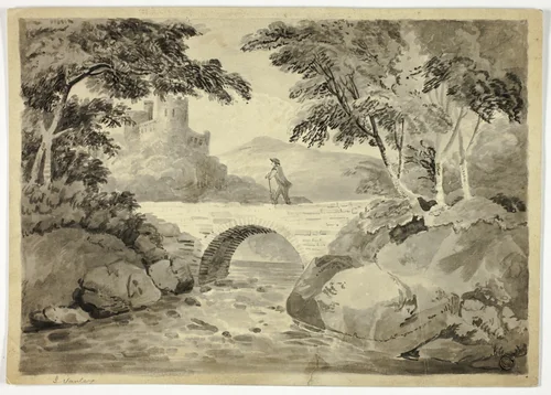 Kidwelly Castle, South Wales by John Varley, drawing, 1800-1842