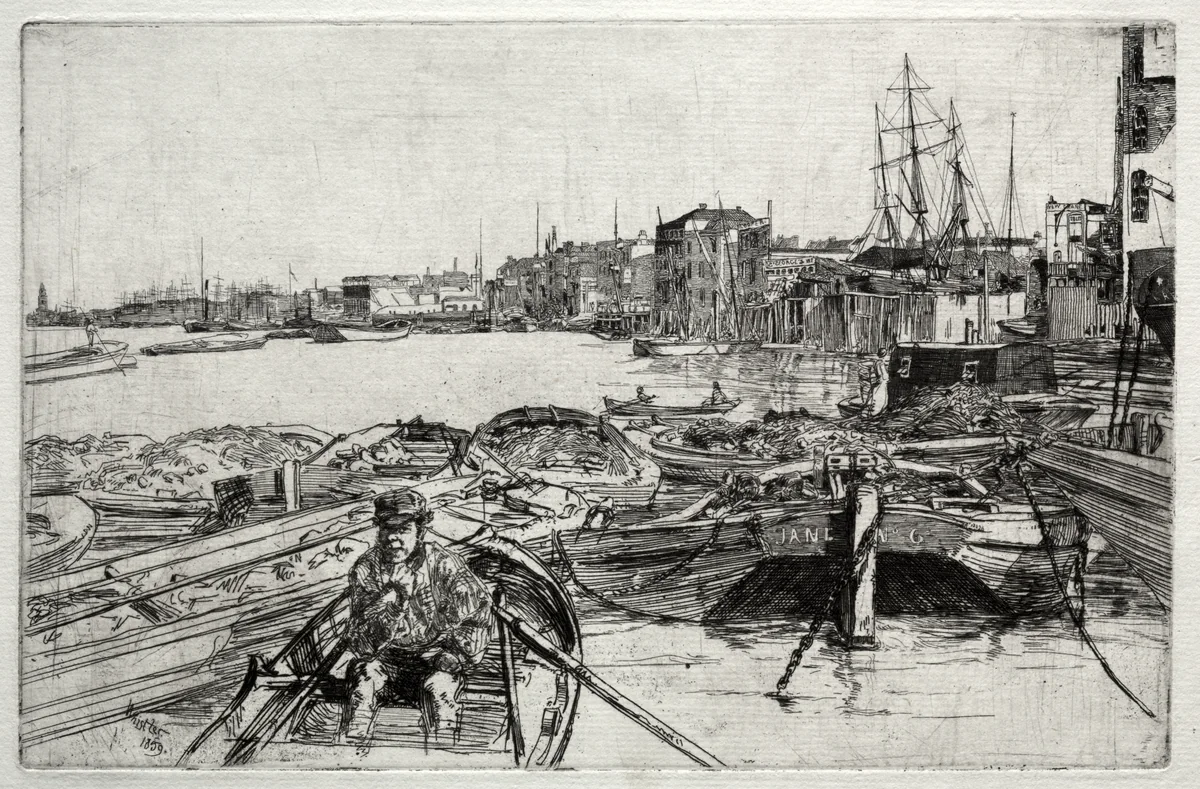 The Pool by James McNeill Whistler, print, 1859