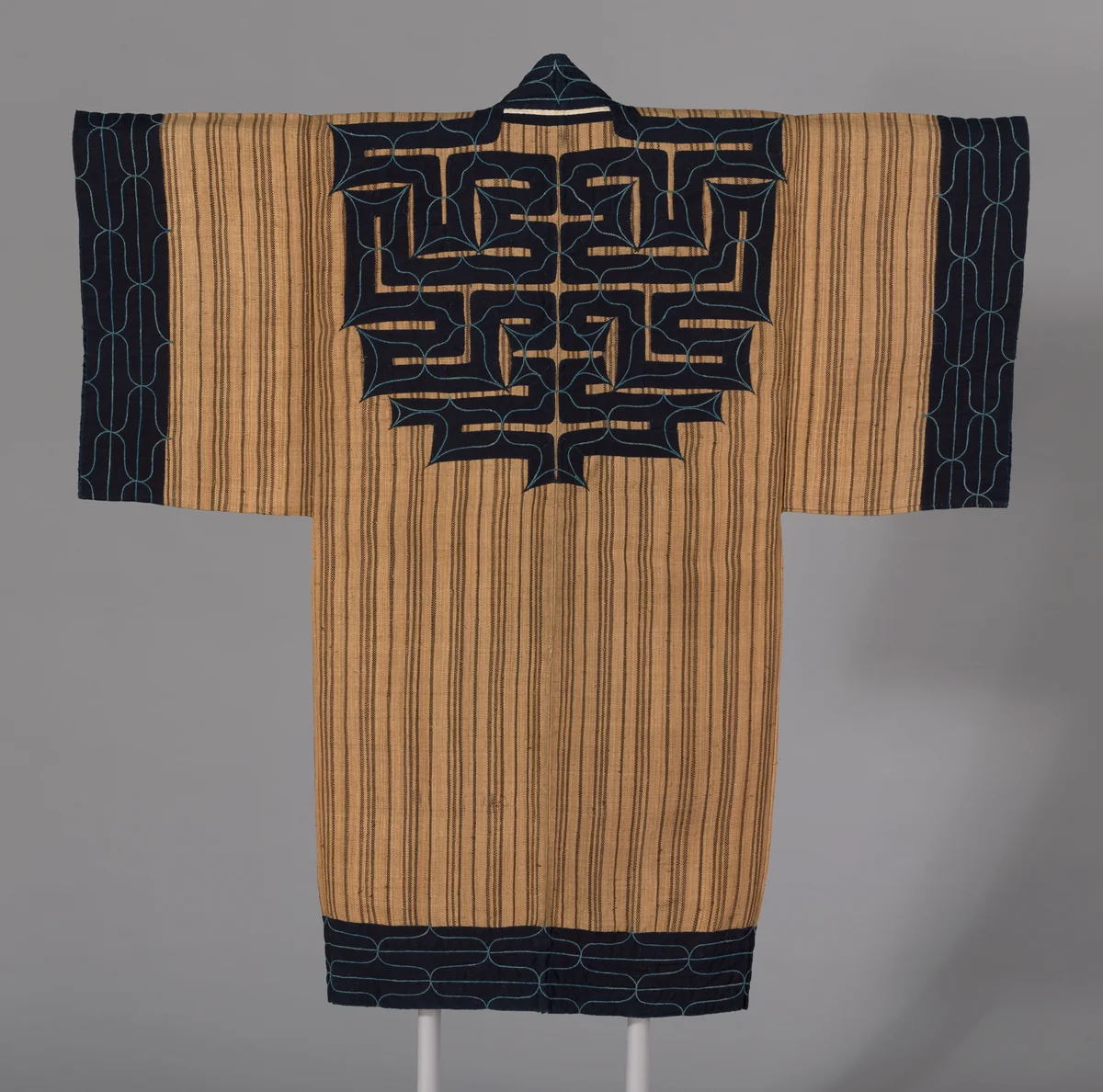 "Attus" Amip (Man's Coat) by Ainu, textile, 1850-1870