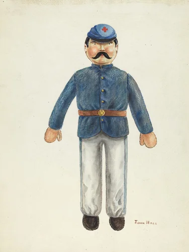 Doll by John Hall, index of american design, 1940