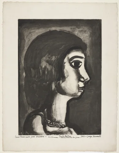 Trial proof for Daughter of Joy, So-Called, plate XIV from Miserere by Georges Rouault, print, 1922