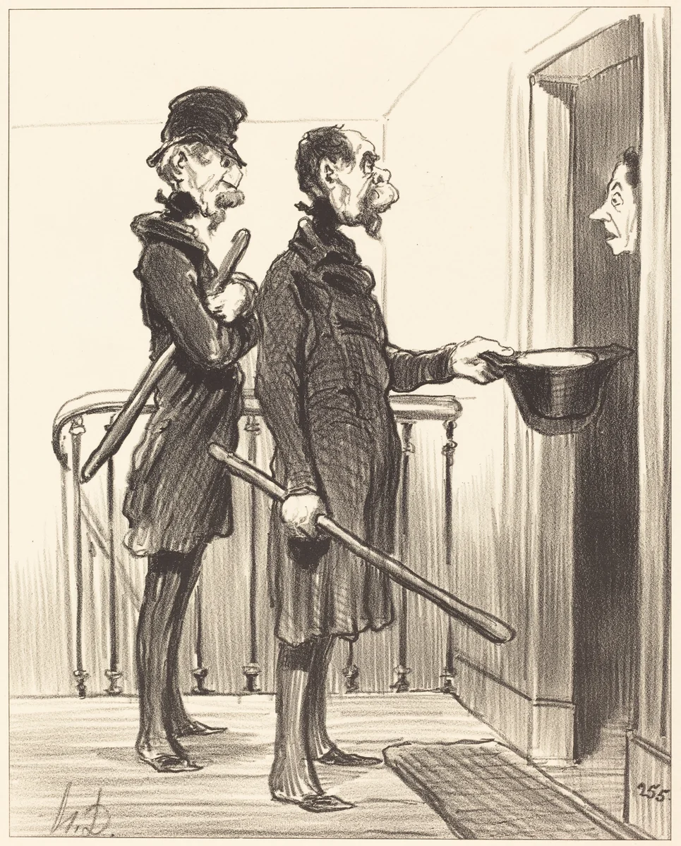 La Souscription Napoléonienne by Honoré Daumier, print, 1851
