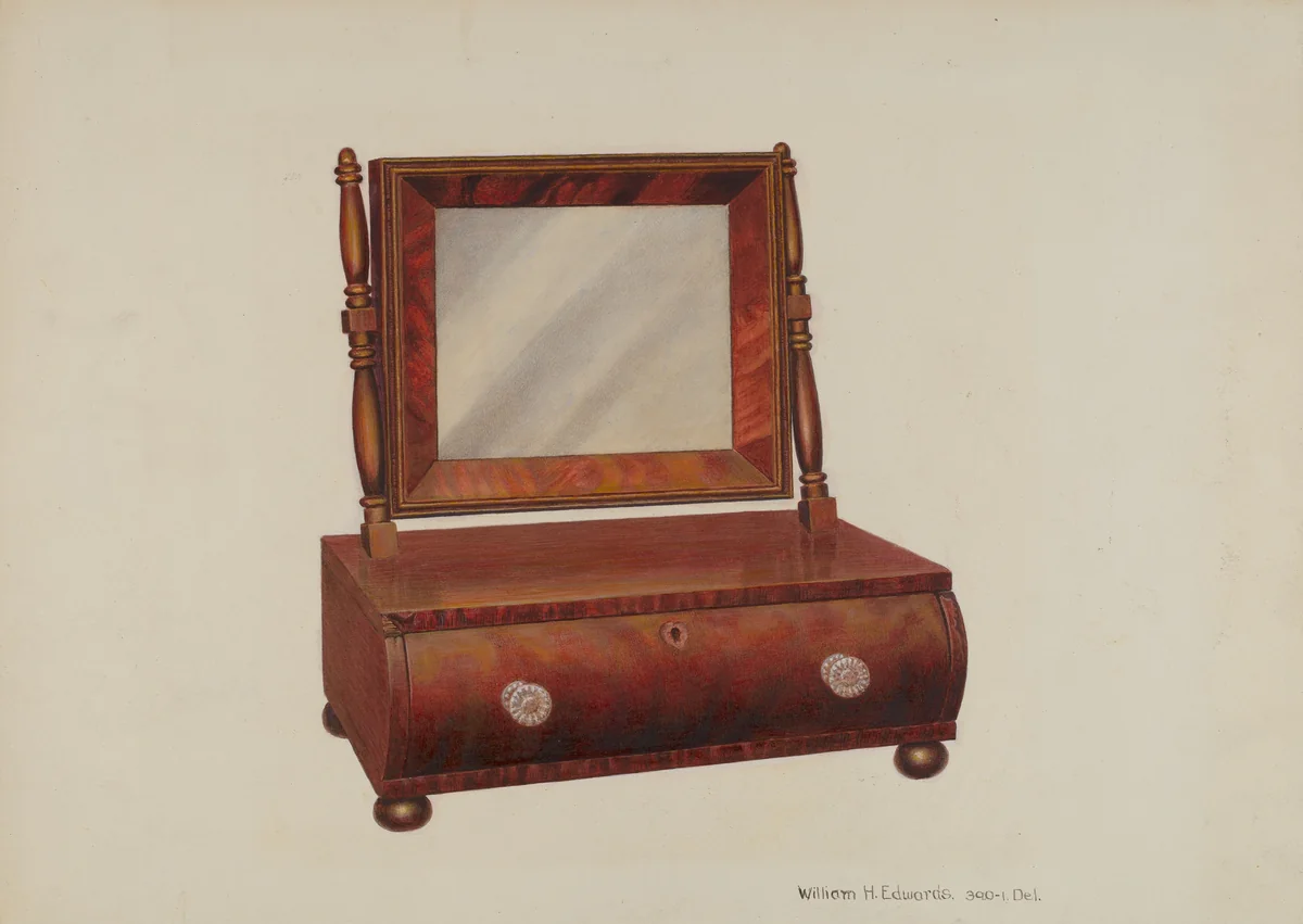 Shaving Stand by William H. Edwards, index of american design, 1938