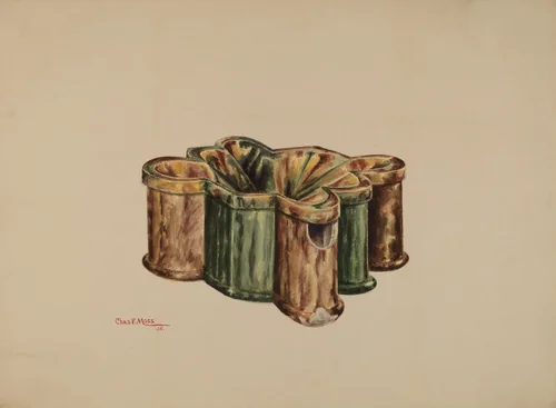 Cuspidor by Charles Moss, index of american design, 1938