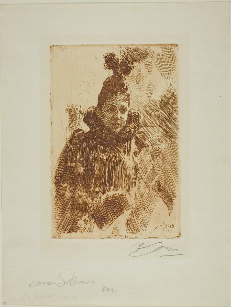 Mme Salomon by Anders Zorn, print, 1891