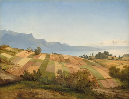 Swiss Landscape by Alexandre Calame, painting, 1830