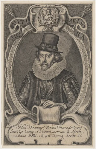 Sir Francis Bacon by Simon van de Passe, print, 1595-1647
