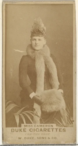 Miss Cameron, from the Actors and Actresses series (N145-7) issued by Duke Sons & Co. to promote Duke Cigarettes by W. Duke, Sons & Co., photograph, 1880-1889