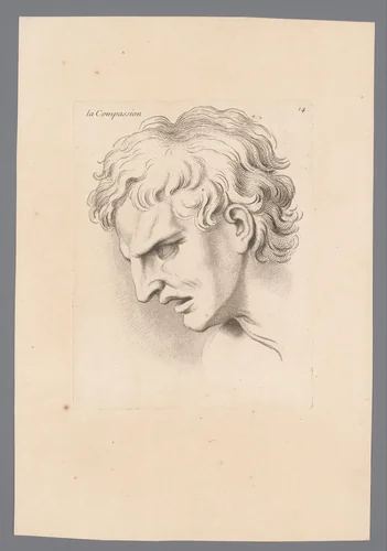 Mededogen by Jean Audran, print, 1727