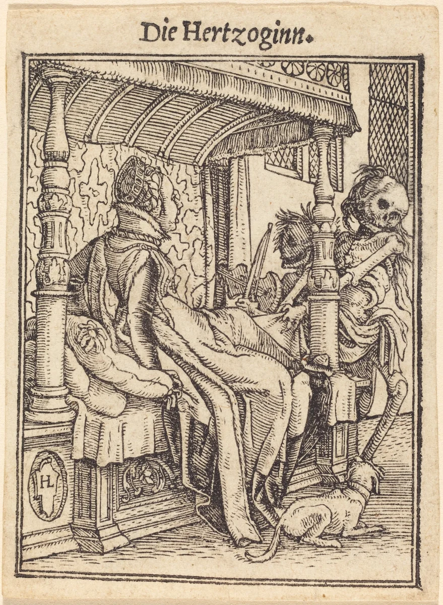 Die Hertzoginn (The Duchess) by Hans Lützelburger, print, 1521-1531