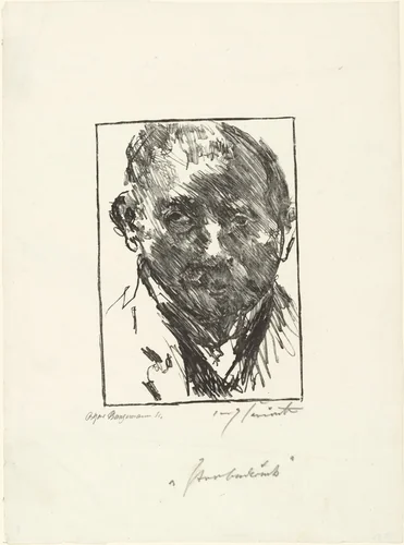 Self-Portriat (Selbstbildnis) by Lovis Corinth
Oskar Bangemann, print, 1923