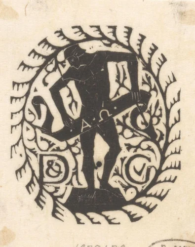 Vignet voor Duwaer & Van Ginkel by Mathieu Lauweriks, print, 1904