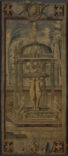 The Petitions [right part] by Antoine Caron, textile, 1607-1630