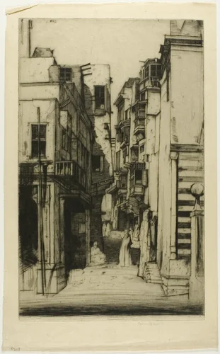 Street in Cairo by David Young Cameron, print, 1910