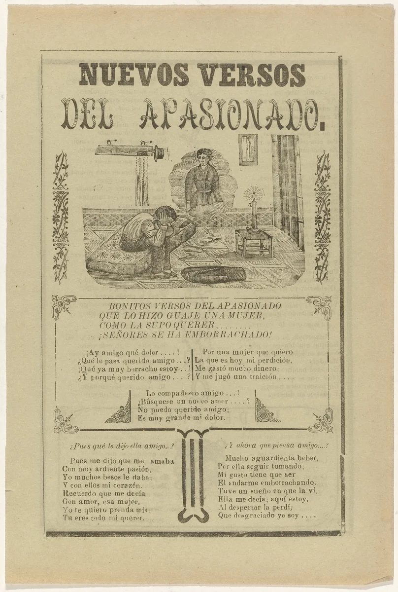 New Verses of the Passionate (Nuevos versos del apasionada) by José Guadalupe Posada, print, 1911