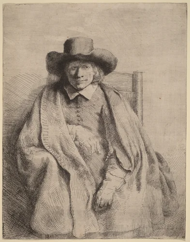 Clement de Jonghe by Rembrandt van Rijn, print, 1651