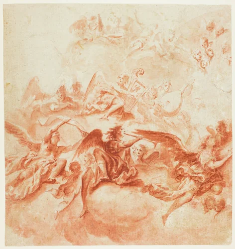 Music-Making Angels by Vittorio Maria Bigari
Giacomo Guerrini, drawing, 1700-1799