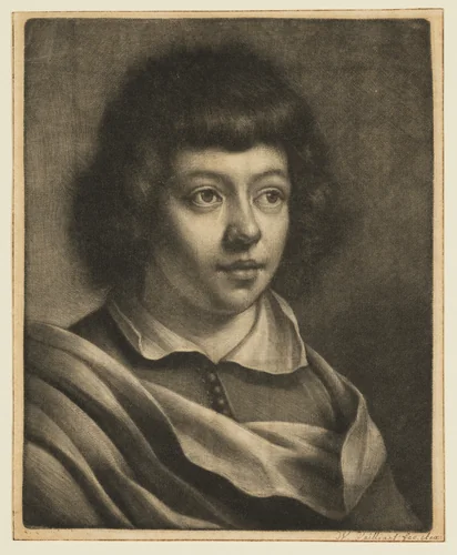 Boy with a Creased Collar by Wallerant Vaillant, print, 1635-1677