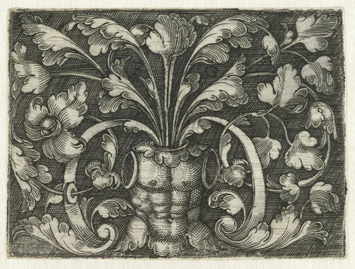 Ornament met harnas by Unknown, print, 1530-1540