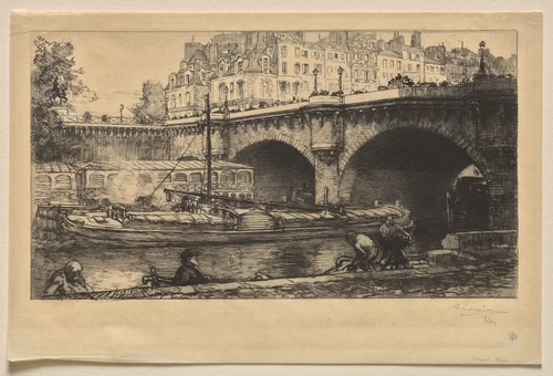Le Pont Neuf by Auguste Louis Lepère, print, 1901