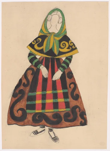 Costume design for the ballet Le Tricorne by Pablo Picasso, illustrated book, 1920