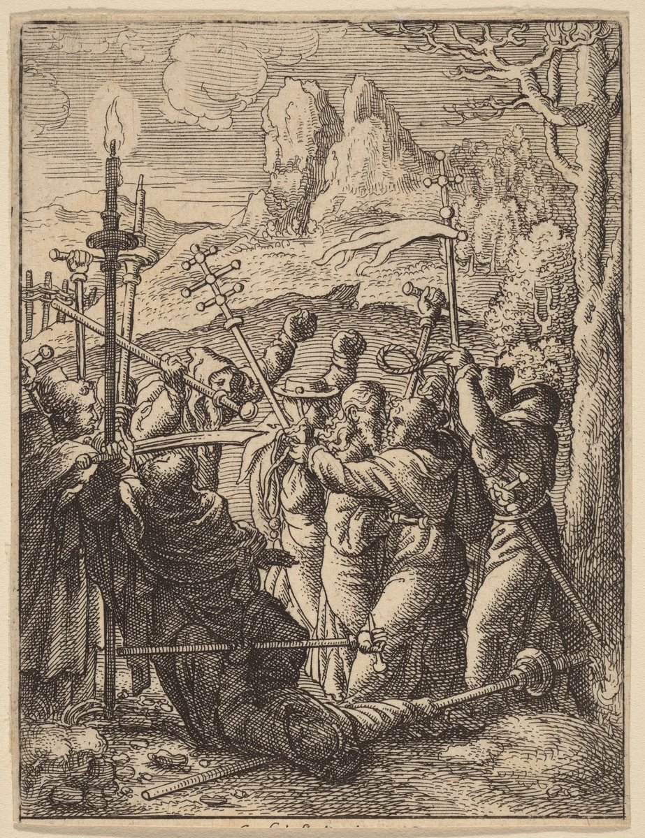 Jesus Taken by Wenceslaus Hollar
Hans Holbein the younger, print, 1607-1677