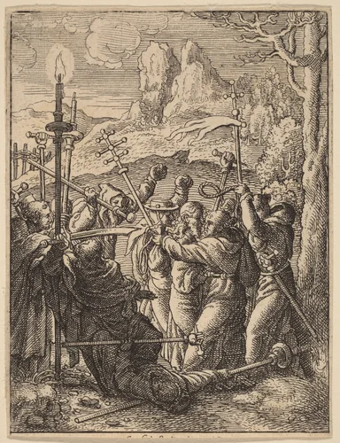 Jesus Taken by Wenceslaus Hollar
Hans Holbein the younger, print, 1607-1677
