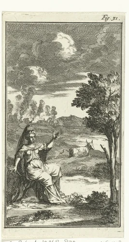 Europa en de stier by Jan Luyken, print, 1691