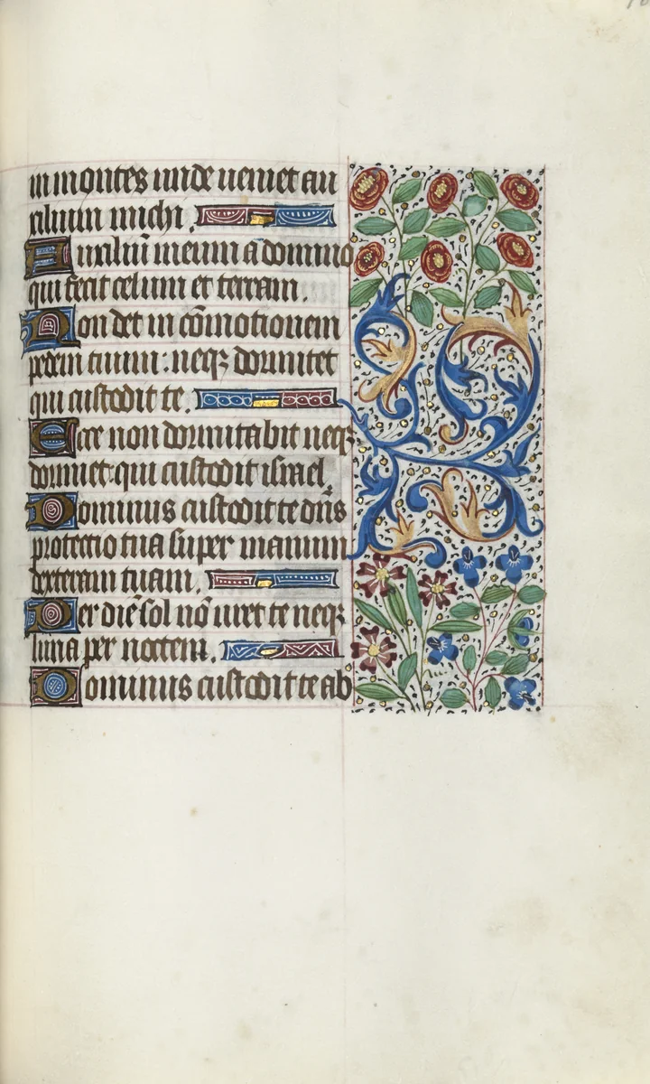 Book of Hours (Use of Rouen): fol. 105r by Master of the Geneva Latini, book, 1465-1475