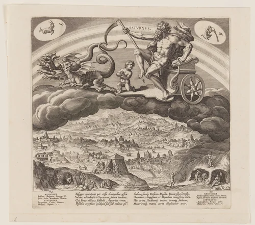 Saturnus, from The Seven Planets by Jan Sadeler I, print, 1585