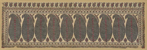 Shawl End by India, textile, 1800-1815