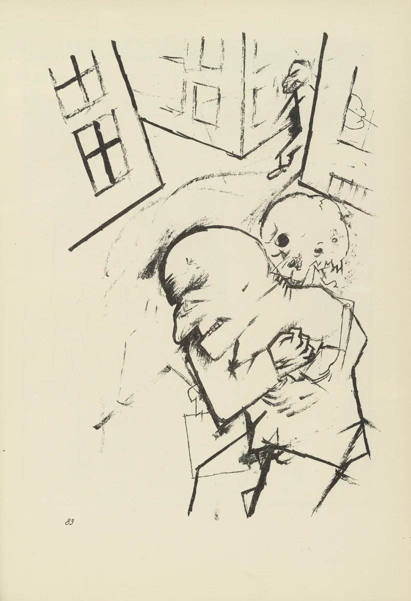Des Ende (plate, folio 101) from Ecce Homo by George Grosz, illustrated book, 1922