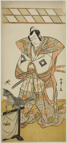 The Actor Ichikawa Danjuro V as Ashikaga Takauji in the Play Kaeribana Eiyu Taiheiki, Performed at the Nakamura Theater in the Eleventh Month, 1779 by Katsukawa Shunsho (勝川 春章), print, 1774-1784