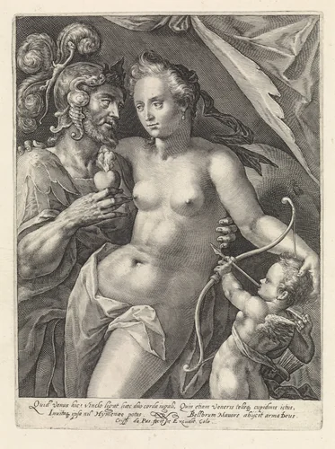 Mars en Venus by Unknown, print, 1589-1611