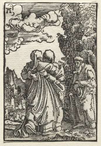 The Fall and Redemption of Man: The Visitation by Albrecht Altdorfer, print, 1510-1520