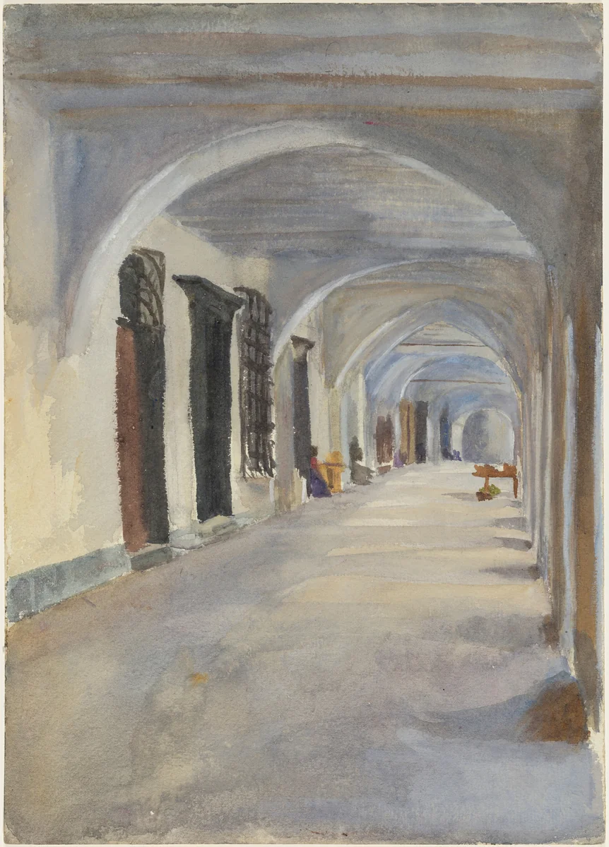 A Loggia by Emily Sargent, drawing, 1901