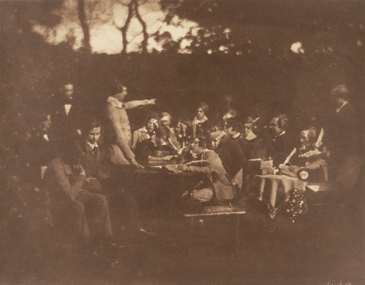 Debating Society Meeting at Merchiston Castle by David Octavius Hill, Robert Adamson, photograph, 1840