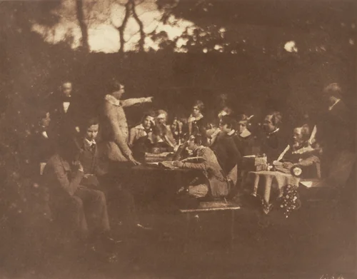Debating Society Meeting at Merchiston Castle by David Octavius Hill, Robert Adamson, photograph, 1840