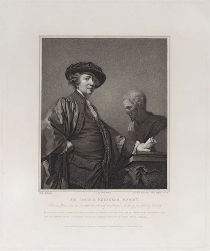 Sir Joshua Reynolds, Knight by William Bond, print, 1811