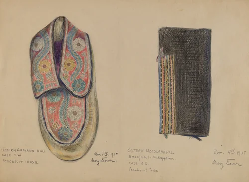 Moccasin by Mary Berner, index of american design, 1935