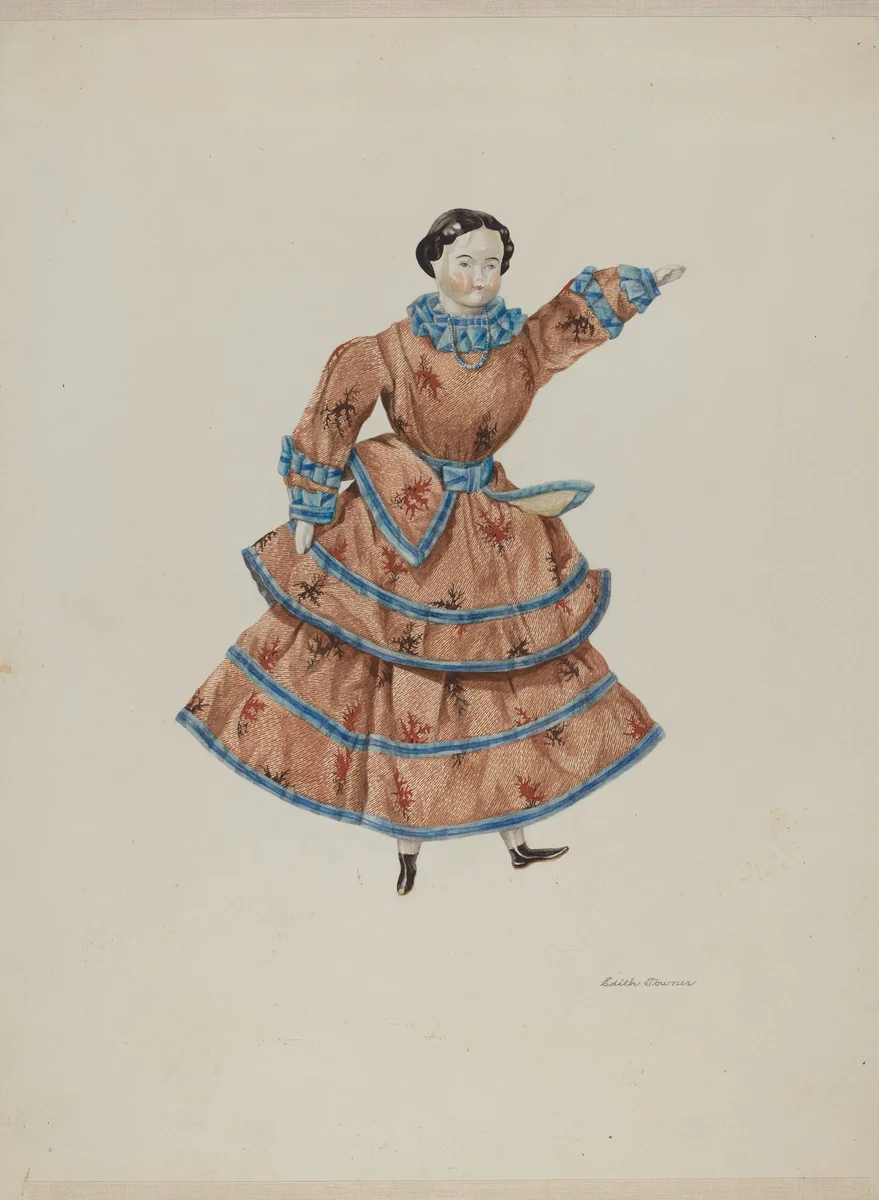 Doll - "Abbie" by Edith Towner, index of american design, 1935-1942