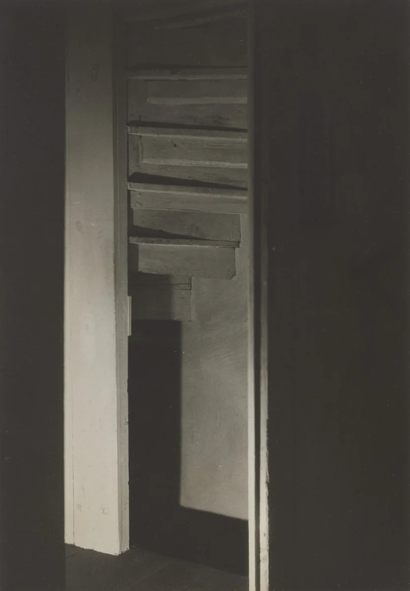 Doylestown House, Stairwell by Charles Sheeler, photograph, 1914