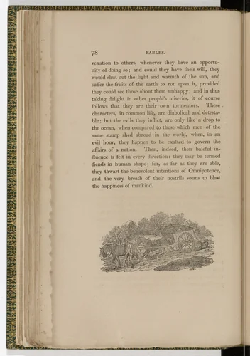 Tailpiece (page 78) from The Fables of Aesop by Thomas Bewick, illustrated book, 1818